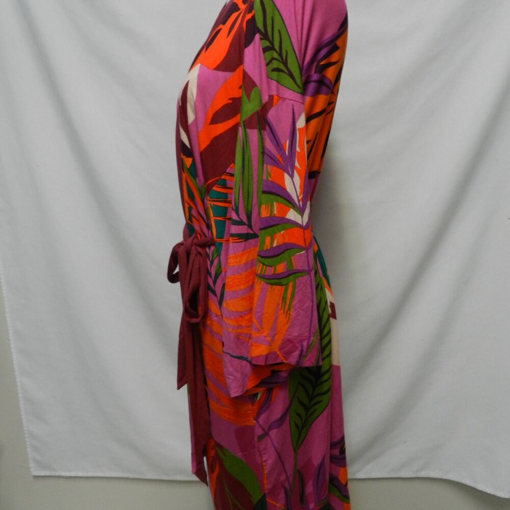 SOMA Cool Nights Rayon Robe Pockets Colorful Size Sz Small Medium Sm Md S M - Picture 11 of 16